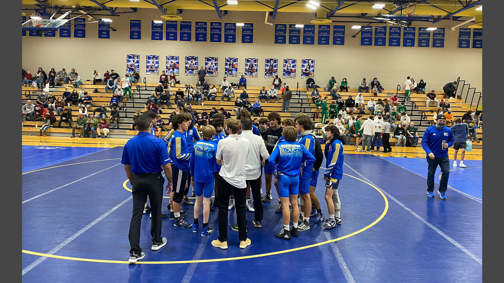Coach Smith with the pre-match pep talk